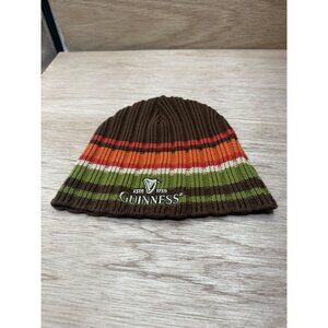 Guinness Beer Striped Logo Knit Beanie Cap Hat